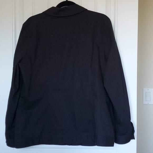 Black denim jean jacket - Picture 5 of 6